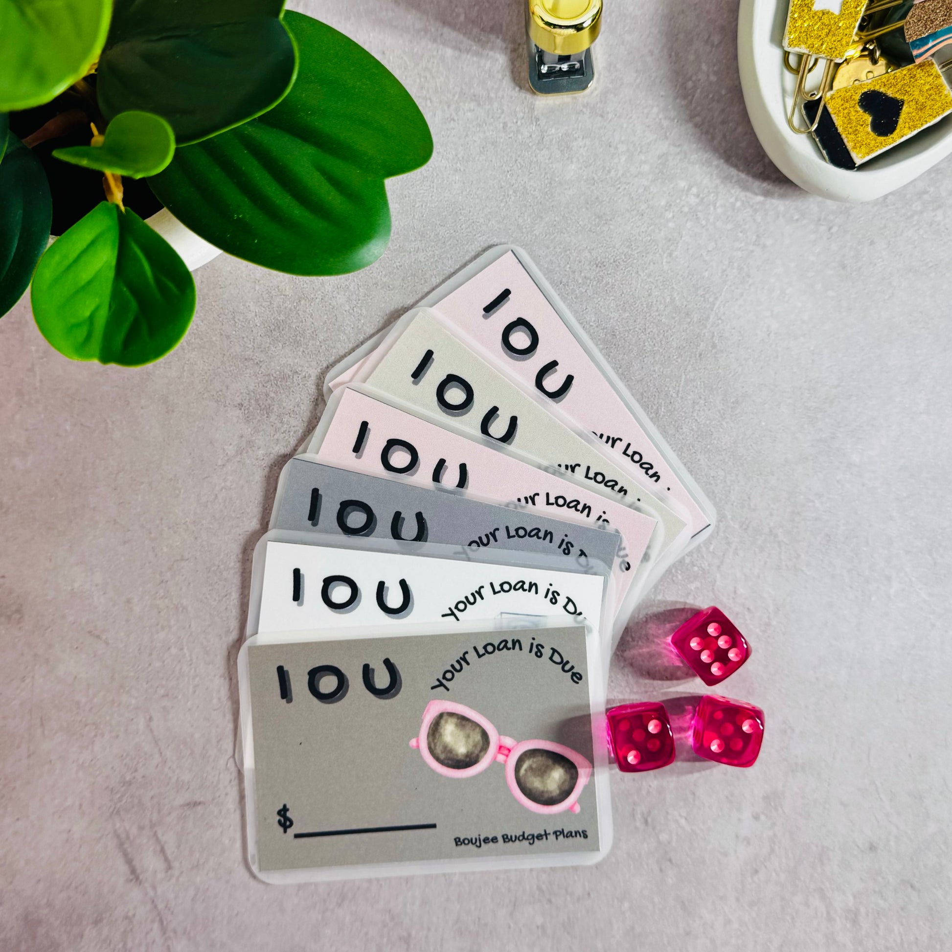 Introducing Boujee Budget Plans' Chic IOU Placeholders! ✨