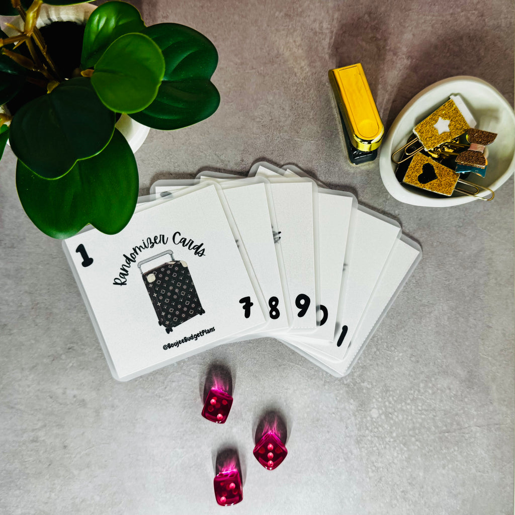 Lux Savings Challenge Randomizer Cards!