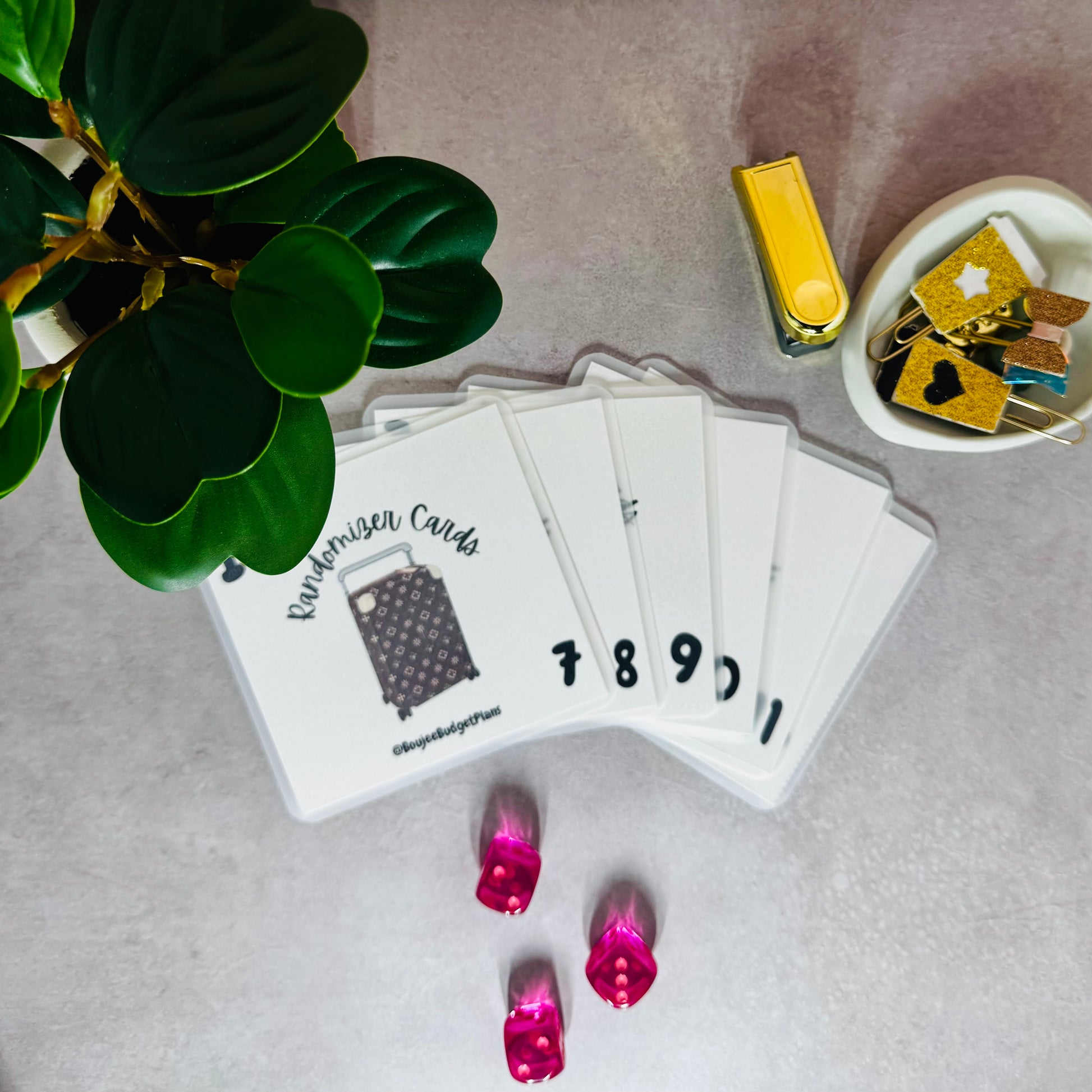 Lux Savings Challenge Randomizer Cards!