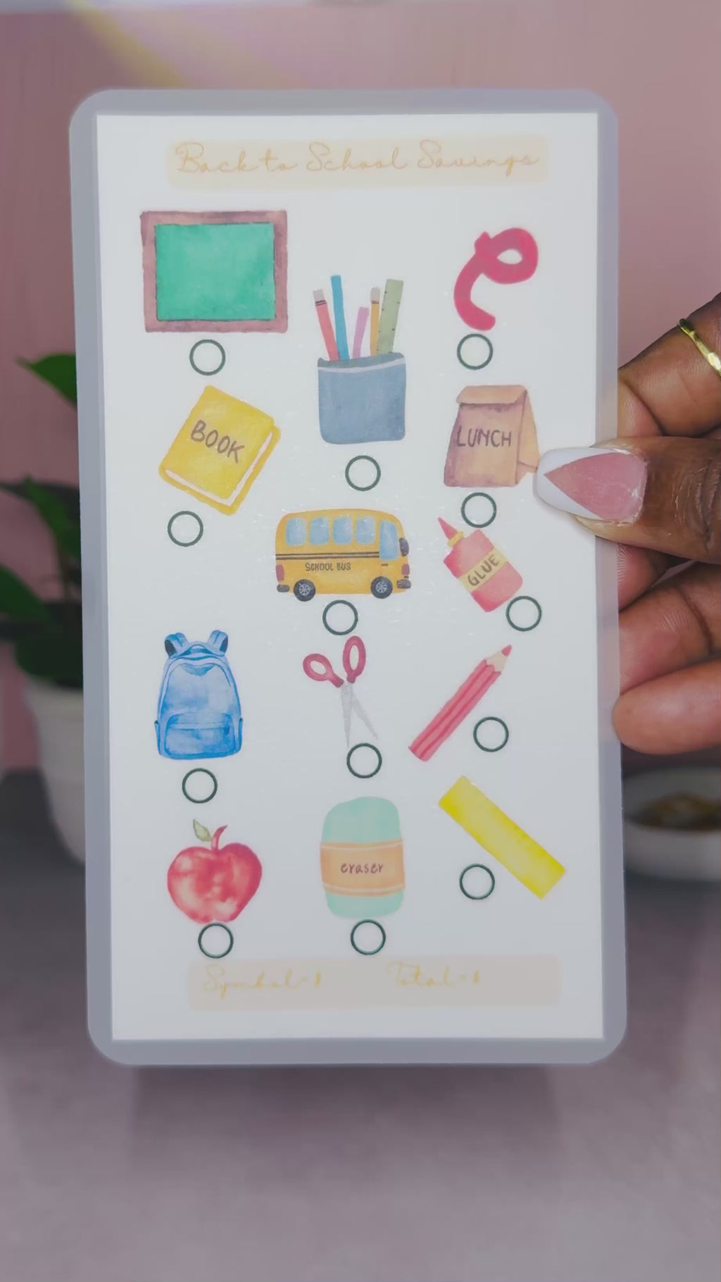 Boujee A6 Back to School Savings Challenge! 📚✏️